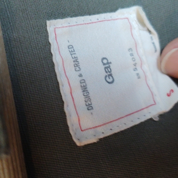 Gap Utility Hooded Olive Green Faux Fur lined  Parka Jacket Sz Small Wom - Picture 15 of 17